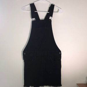 ae black overall dress